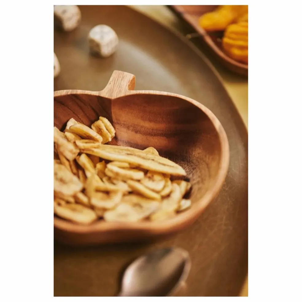Assiette Pomme en acacia