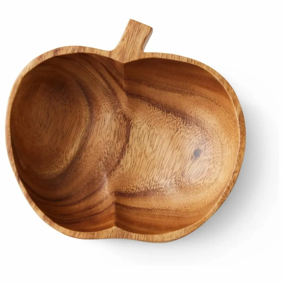 Assiette Pomme en acacia