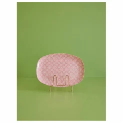Assiette rectangulaire Graphic flower en melanine