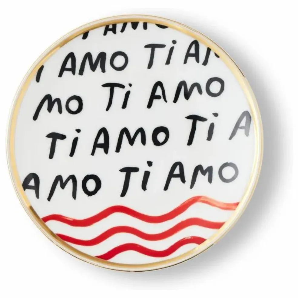 Assiette Ti Amo | Blanc