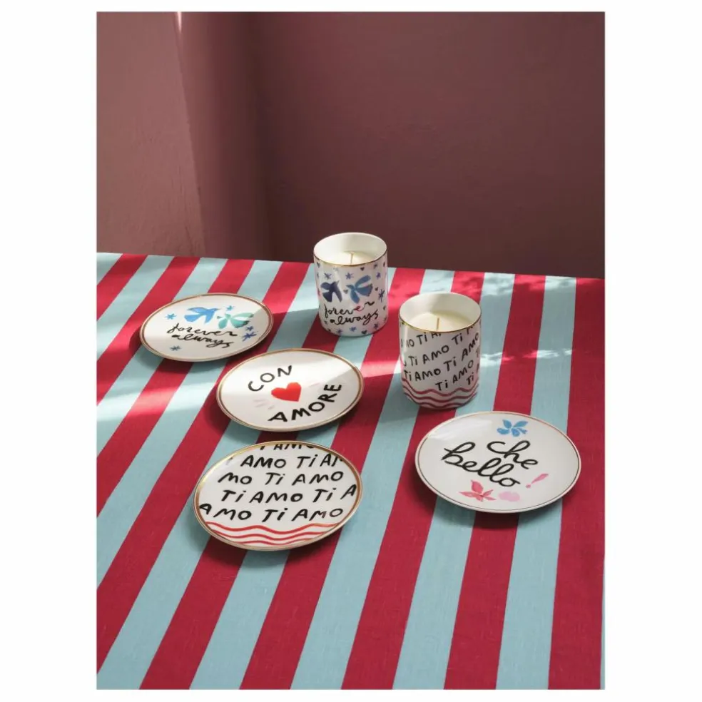 Assiette Ti Amo | Blanc