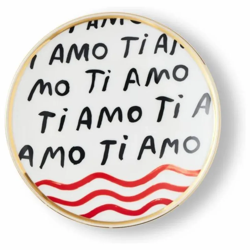 Assiette Ti Amo | Blanc