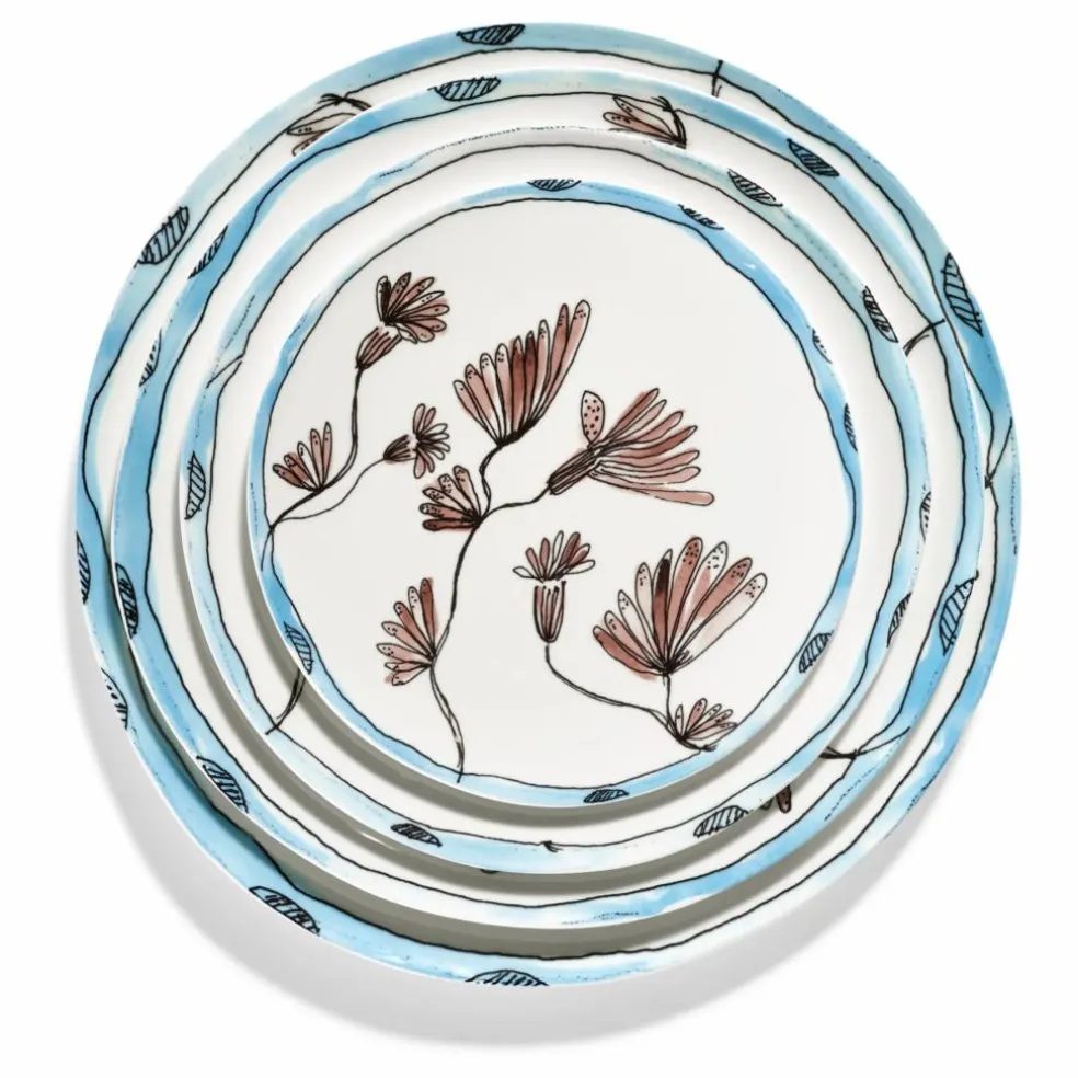 Assiettes Camelia, Serax for Marni - Set de 2 | Aubergine