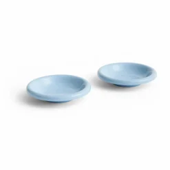 Assiettes creuses en terracotta Barro - Set de 2, Rui Pereira | Bleu ciel