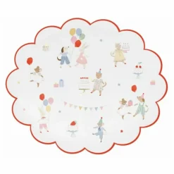 Assiettes d'anniversaire Animal Friends - Set de 8
