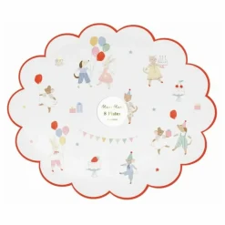 Assiettes d'anniversaire Animal Friends - Set de 8