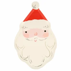 Assiettes découpées Père Noël - set de 8