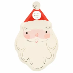 Assiettes découpées Père Noël - set de 8