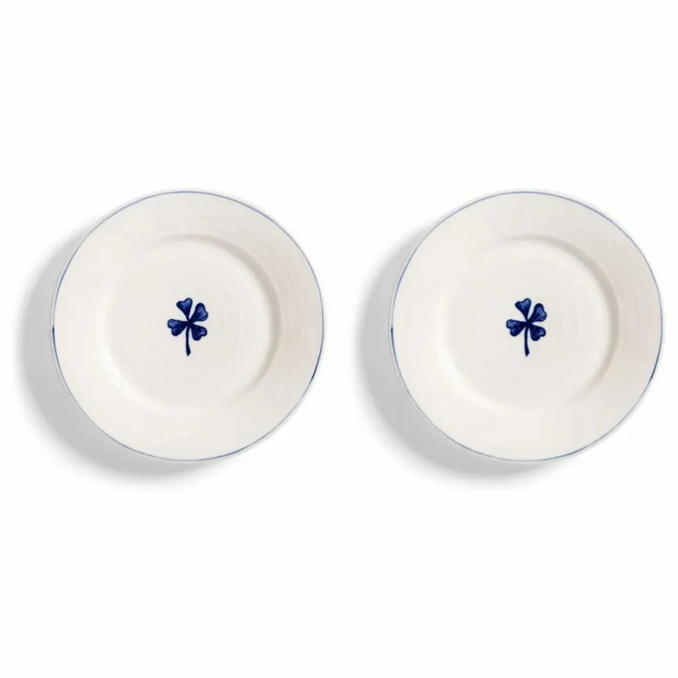 Assiettes en grès Anouk - Set de 2 | Bleu