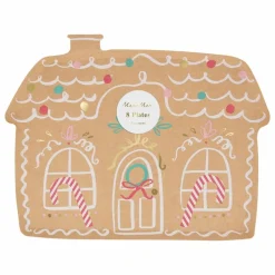 Assiettes en papier Gingerbread - Lot de 8