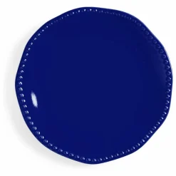 Assiettes en porcelaine Perle - Set de 2 | Bleu