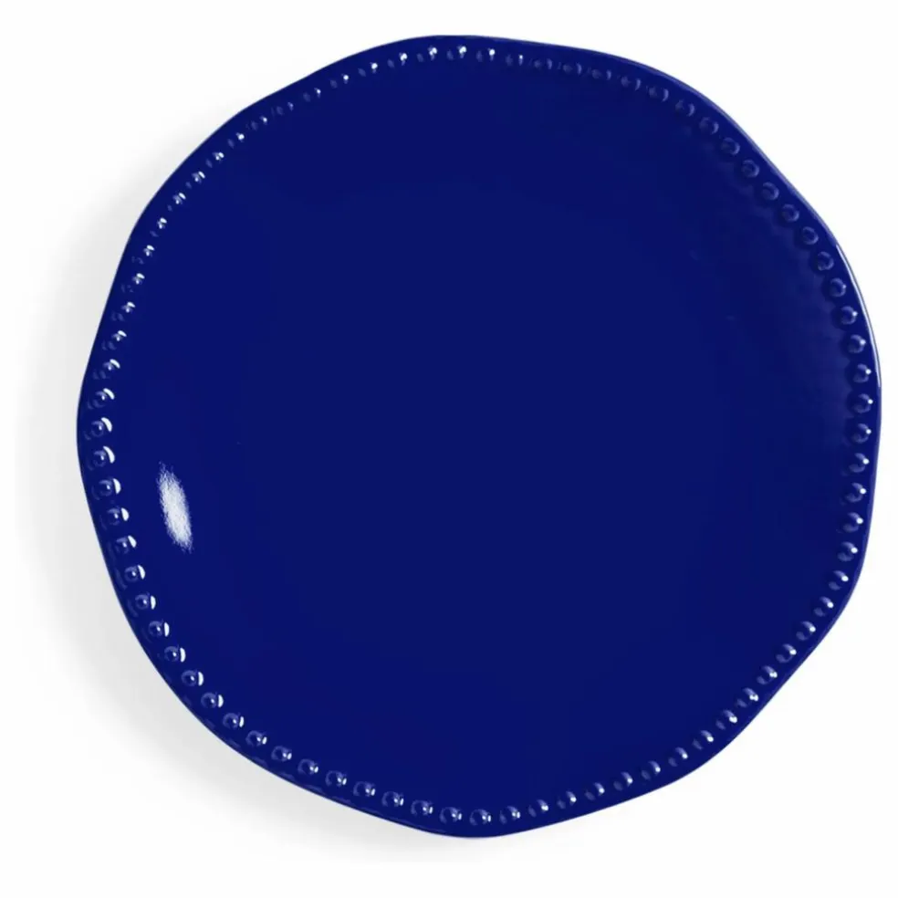 Assiettes en porcelaine Perle - Set de 2 | Bleu