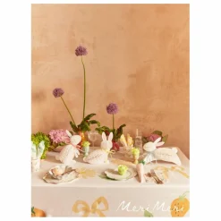 Assiettes florales printanières - Set de 8 | Pastel
