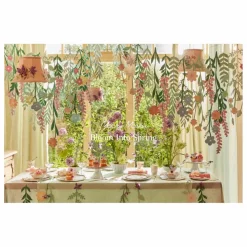 Assiettes florales printanières - Set de 8 | Pastel