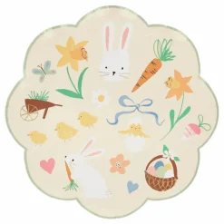 Assiettes icône de Pâques - Set de 8 | Pastel