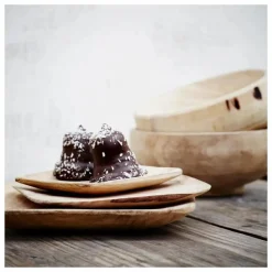 Assiettes rondes en bois - Set de 3