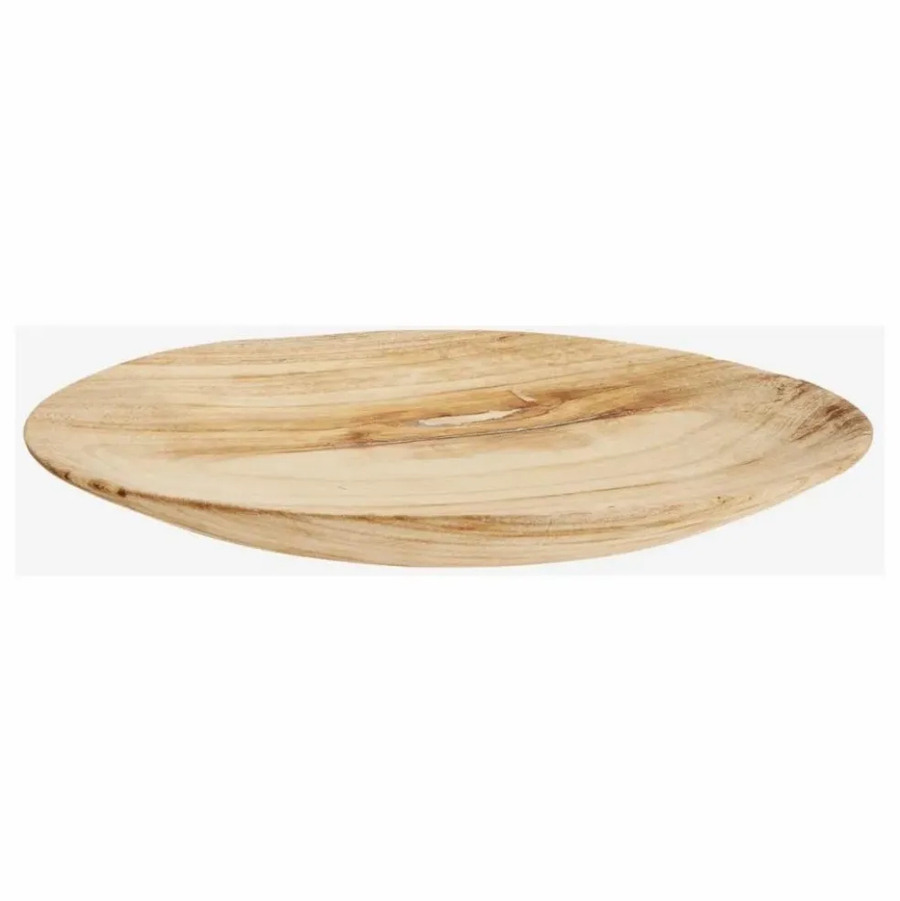 Assiettes rondes en bois - Set de 3