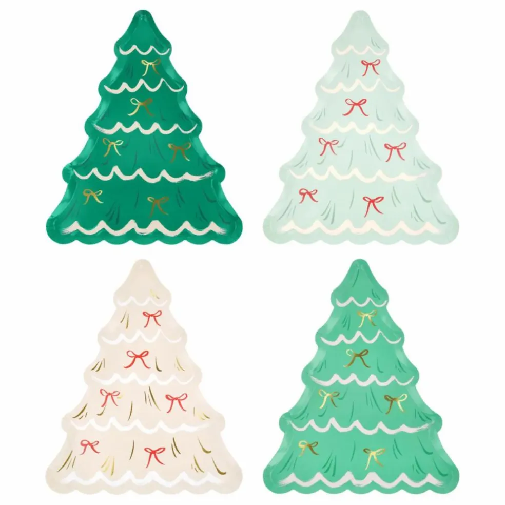 Assiettes Sapin de Noël - Lot de 8
