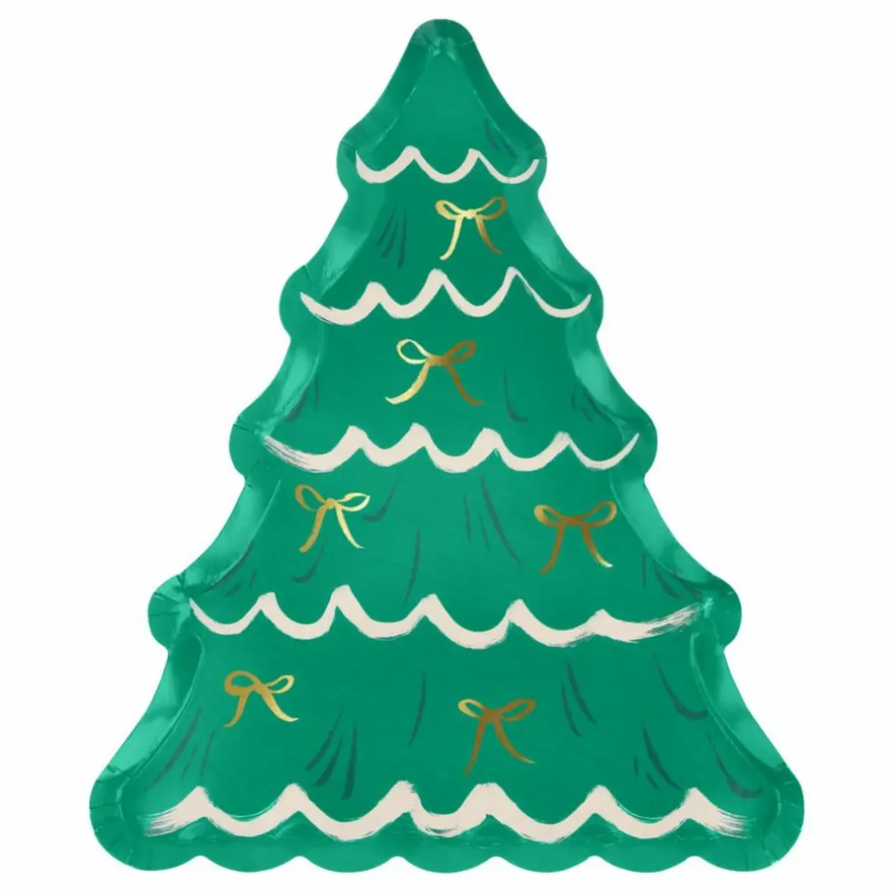 Assiettes Sapin de Noël - Lot de 8