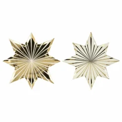 Assiettes étoiles dorées Belle Epoque - Set de 8 | Doré