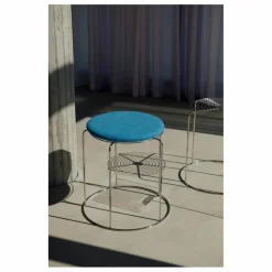 Assise pour tabouret Wire VP11, Verner Panton | Bleu turquoise