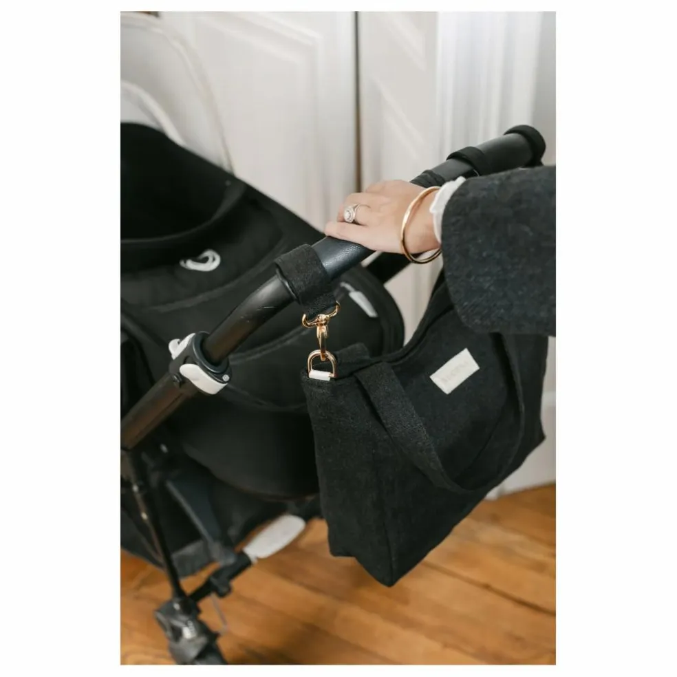 Attaches poussette pour cabas | Noir