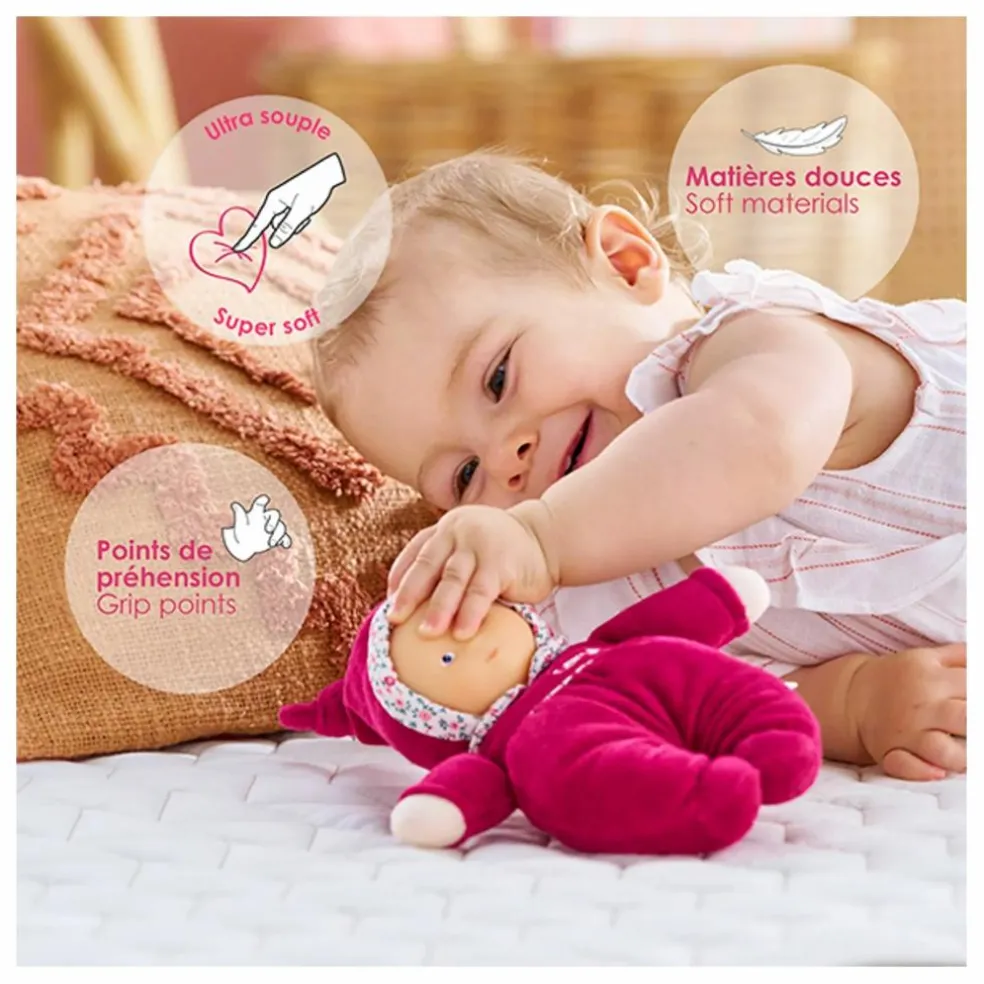 Babidoux - Doudou Rose Grenadine | Rose fuschia
