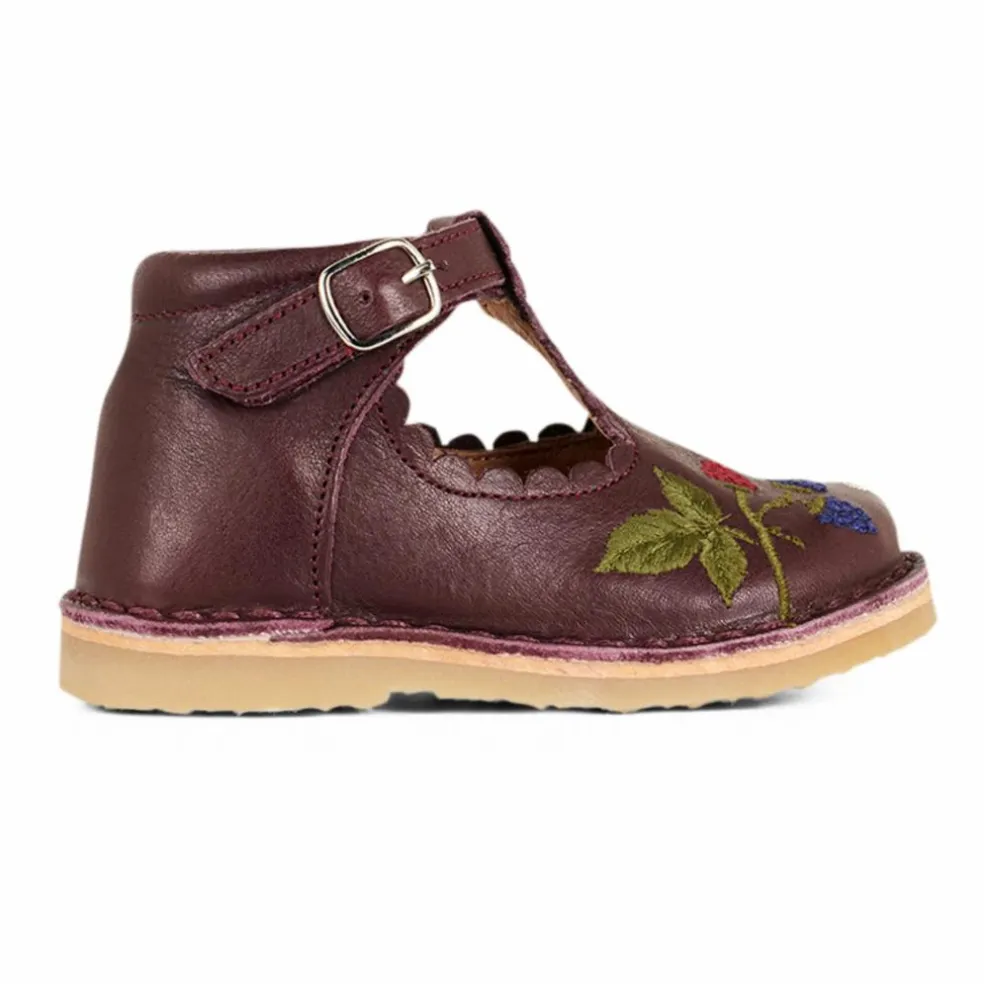 Babies T-Bar Scallop - Collection Uniqua | Prune