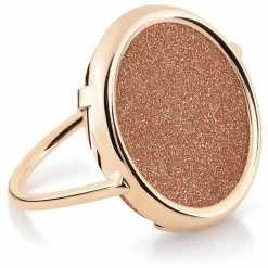Bague Disc | Gold Sandstone