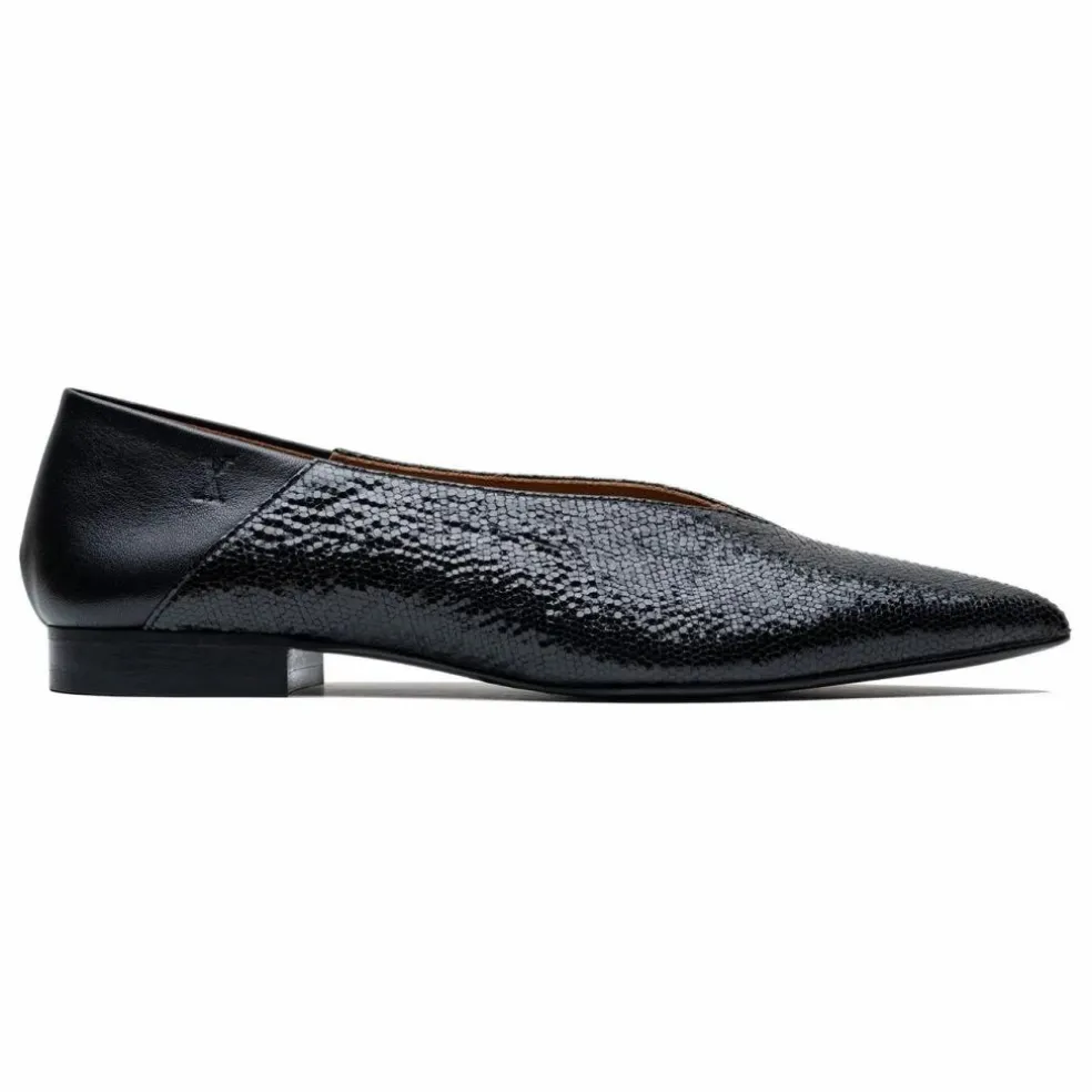 Ballerines Audrey Cuir | Noir