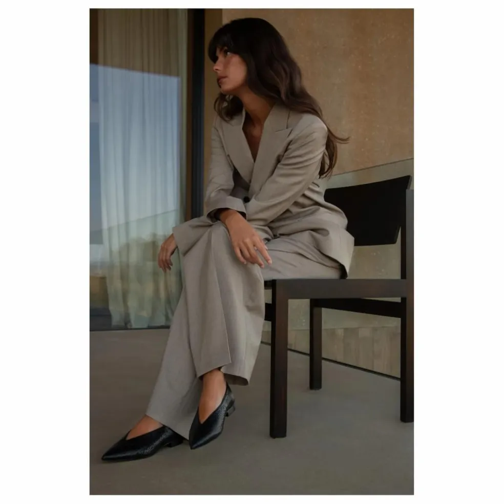 Ballerines Audrey Cuir | Noir