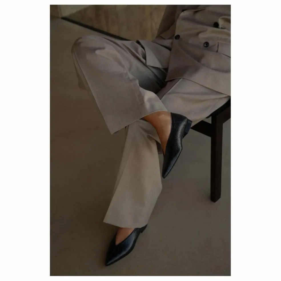 Ballerines Audrey Cuir | Noir