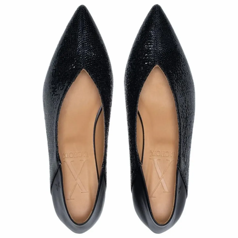 Ballerines Audrey Cuir | Noir