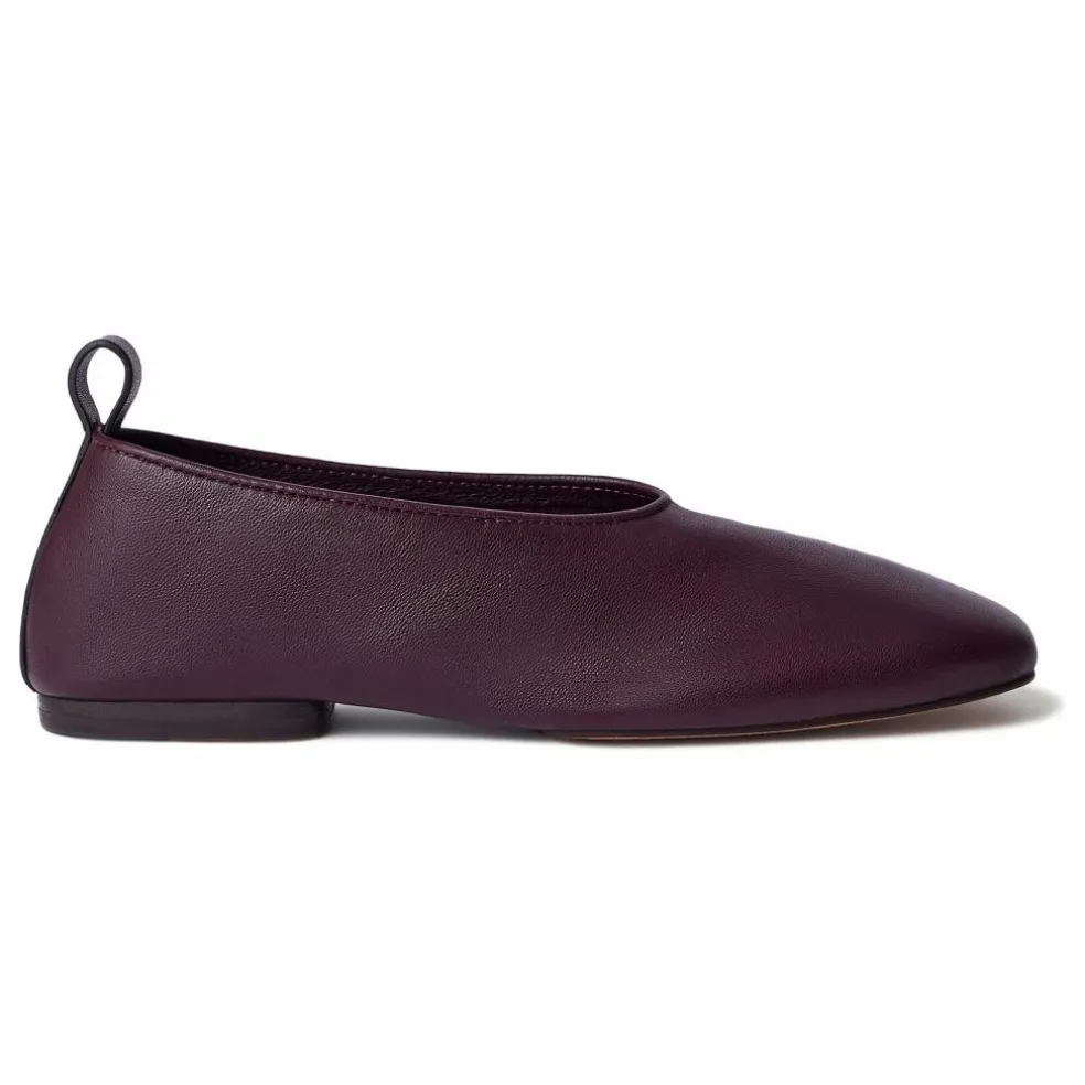 Ballerines Bala Cuir | Lie de vin