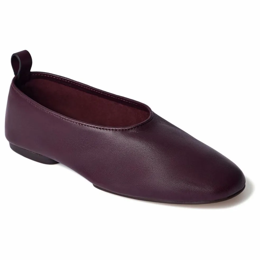 Ballerines Bala Cuir | Lie de vin