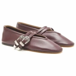 Ballerines Claudia Cuir | Chocolat