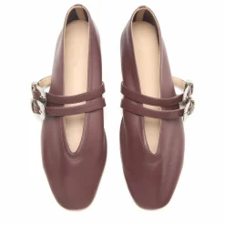 Ballerines Claudia Cuir | Chocolat
