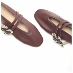 Ballerines Claudia Cuir | Chocolat