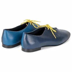 Ballerines Color Block Cuir - Collection Femme | Bleu nuit