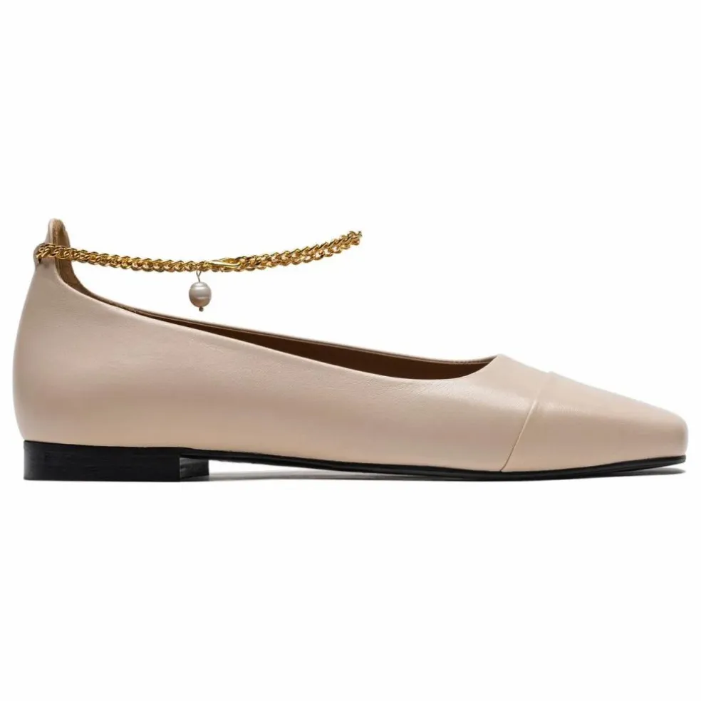 Ballerines Cuir | Nude