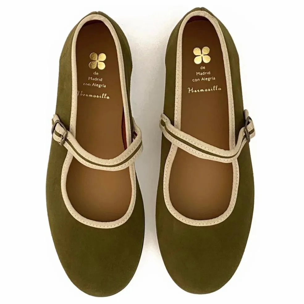 Ballerines Honfleur - Collection Femme | Vert kaki
