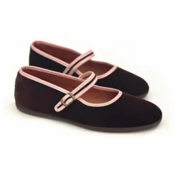 Ballerines León Velours - Collection Femme | Chocolat