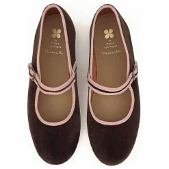 Ballerines León Velours - Collection Femme | Chocolat