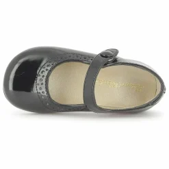 Ballerines Lisse Perfo Vernis | Bleu marine