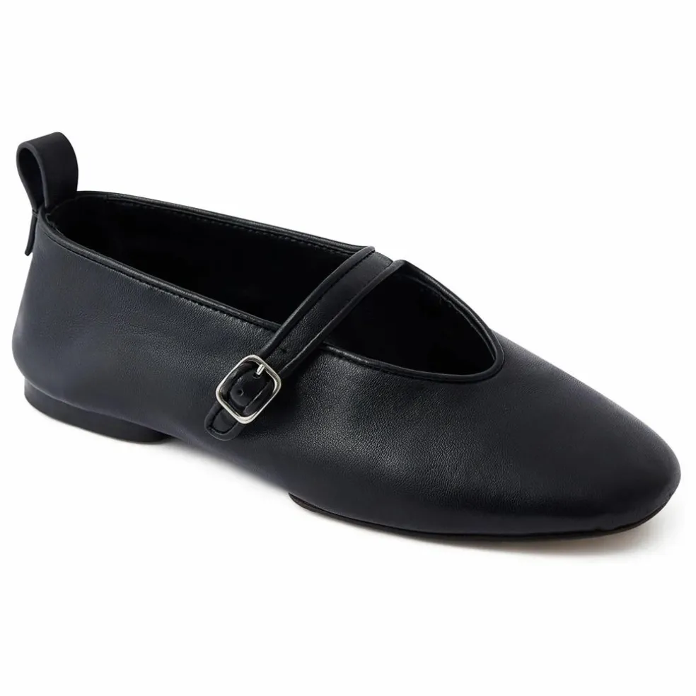 Ballerines Madeline Cuir | Noir