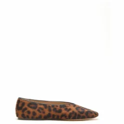Ballerines Regency Léopard Poils de Veau | Brun