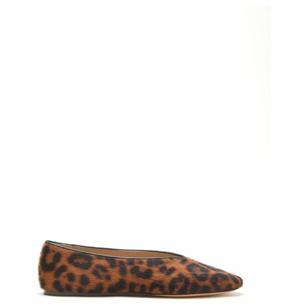 Ballerines Regency Léopard Poils de Veau | Brun