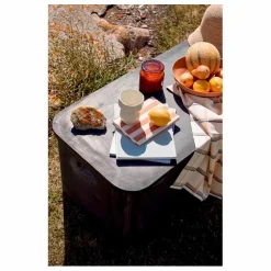 Banc de rangement outdoor Fiber | Charbon