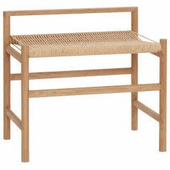 Banc en chêne et corde en bois FSC | Chêne