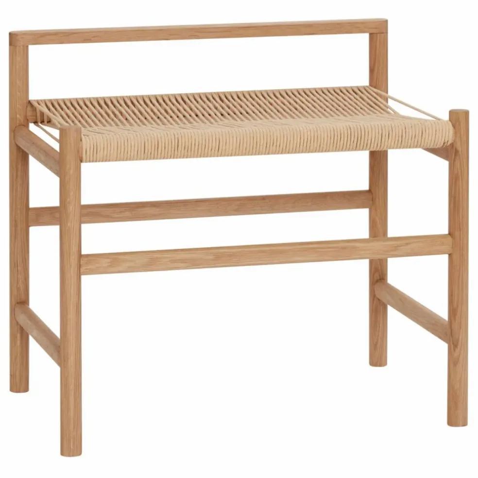 Banc en chêne et corde en bois FSC | Chêne